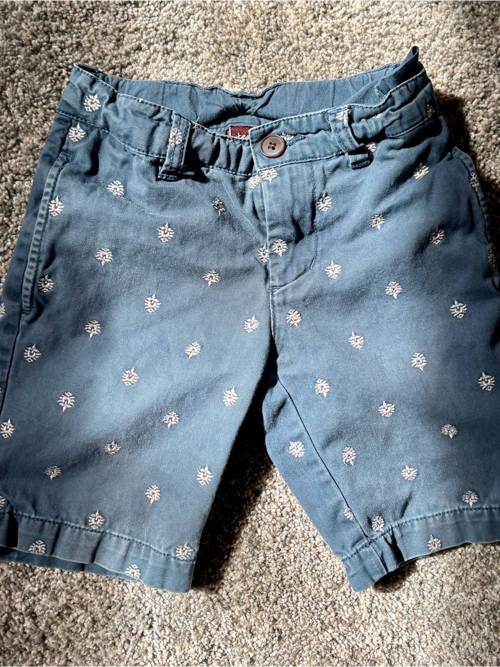 Tea Collection Blue Embroidered Girls' Shorts